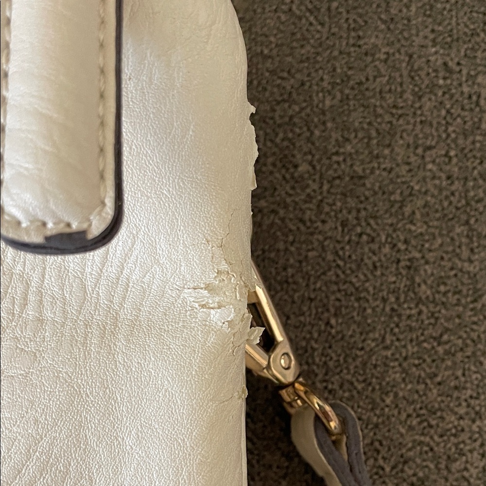 Street Level White Woven Crossbody Bag - Picture 5 of 6